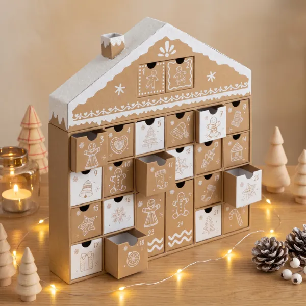 Calendrier de l'Avent � remplir Maison Pain d'�pices