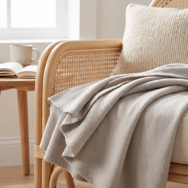Manta polar (150 cm) Carlton Gris claro