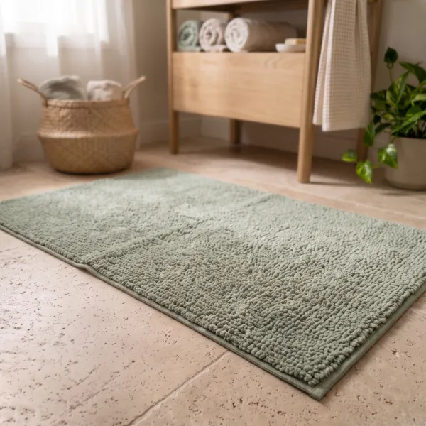 Mikrofiber badem�tte (45 x 75 cm) Eukalyptusgr�nne kugler