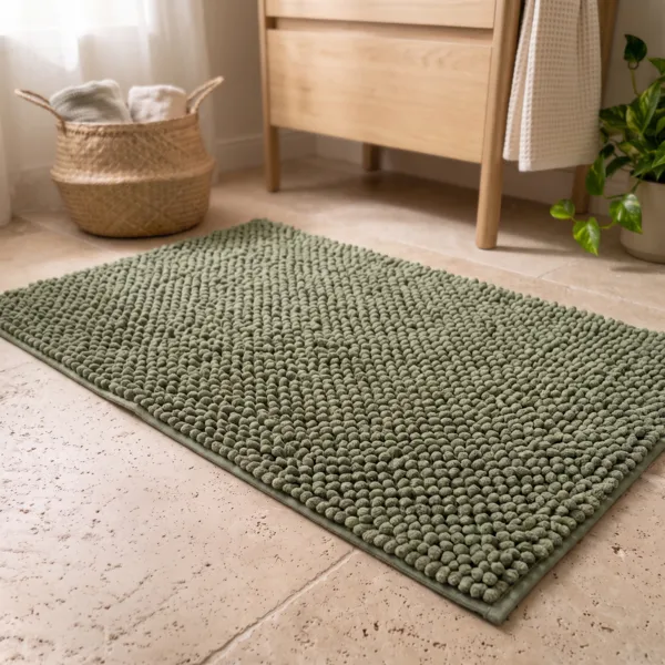Tappeto da bagno mircrofibra (50 x 80 cm) Verde Cachi