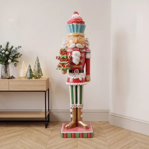 Grand Soldat Casse-noisette lumineux (H124 cm) Rapha�l et gourmandise Multicolore