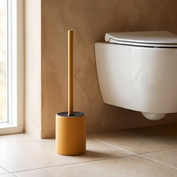 Scovolino WC in gr�s Timeless basso Giallo senape
