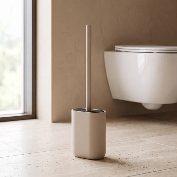 Brosse WC ovale Japandi Beige