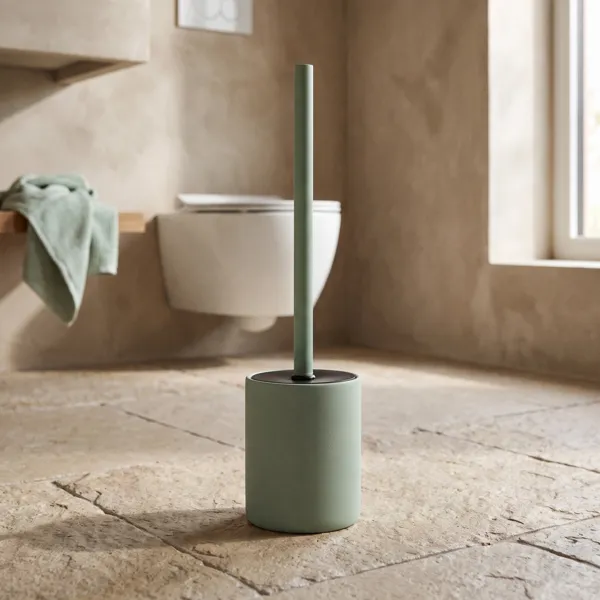 Spazzola WC in gr�s Timeless bassa Verde eucalipto
