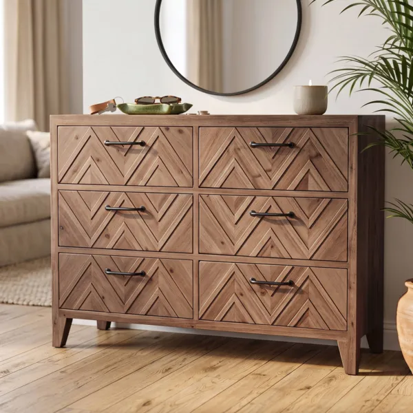 Com� 6 cassetti legno (108 cm) Isia Naturale