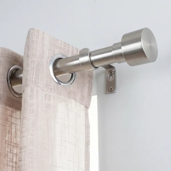 Kit de barra extensible (L210 - L380 cm / D19 mm) Palermo Plata