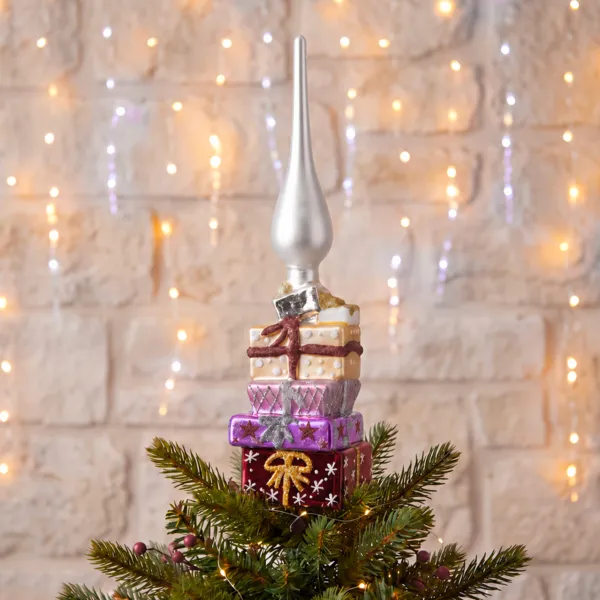 Baumspitze aus Glas Geschenkboxen Mehrfarbig