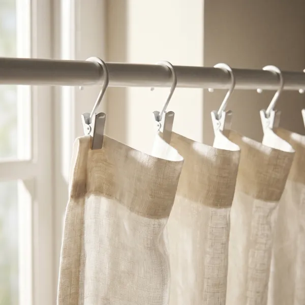 Lot de 8 pinces blanc