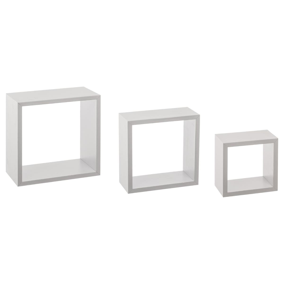 Étagère modulable 6 cubes coloris blanc et chêne