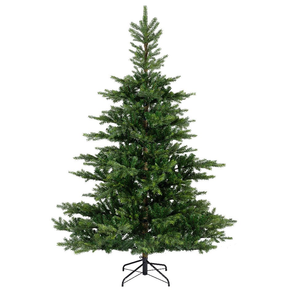 SPRINGOS Albero Di Natale Artificiale Premium Abete 220 Cm - Rami In PE, Supporto In Metallo Incluso, Aspetto Naturale E Resistente