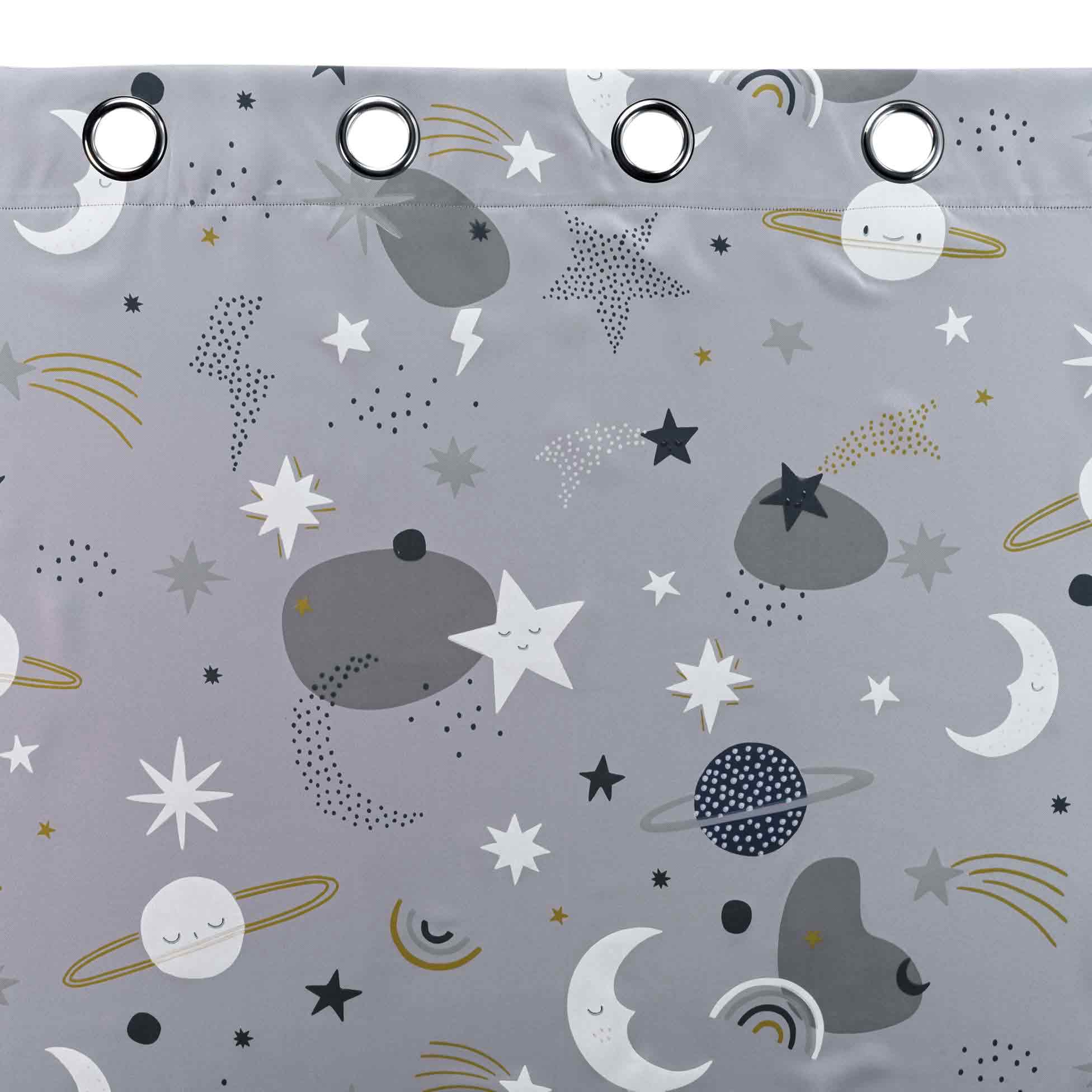 Rideau occultant enfant (140 x 260 cm) Moonlight Gris - Linge de maison  enfant - Eminza