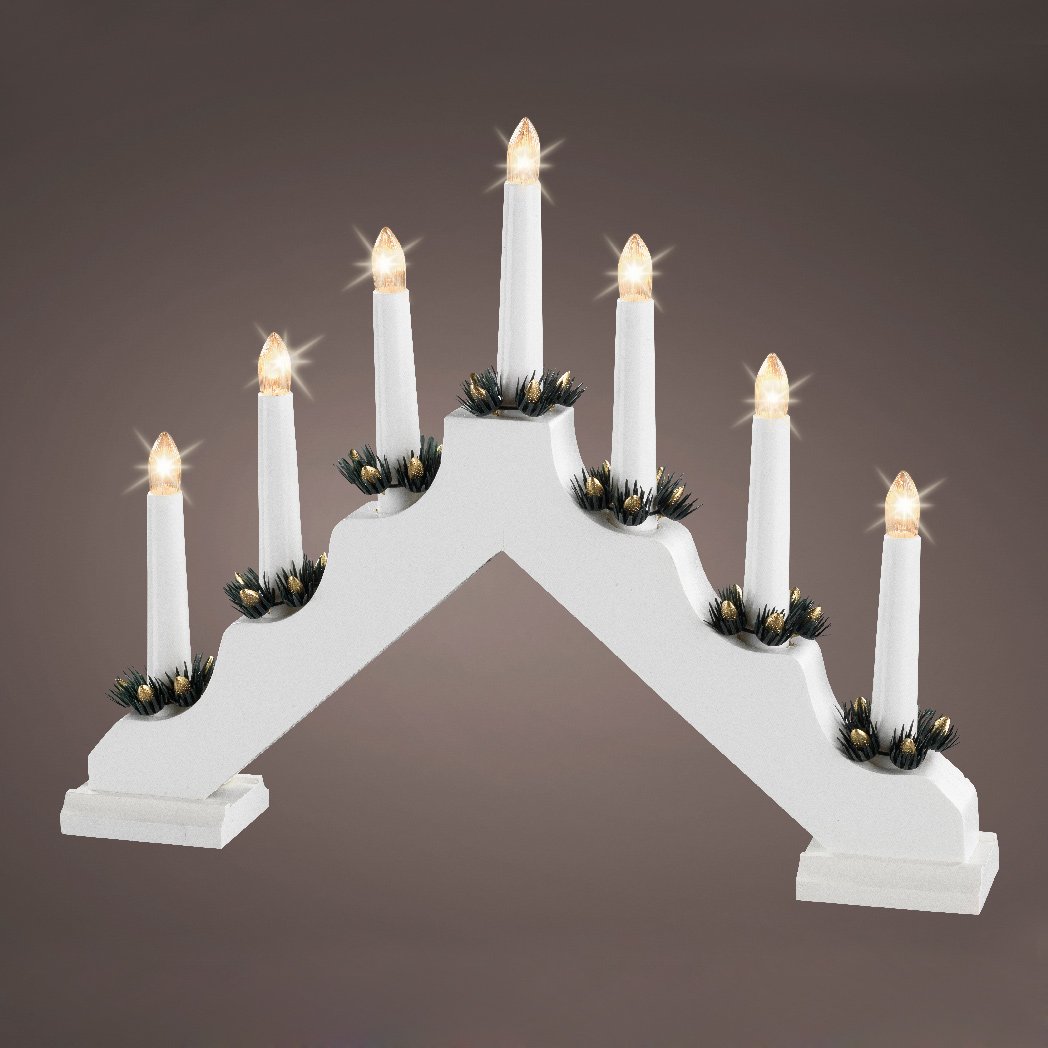 Chandelier lumineux Luxe Blanc - Décoration de table de fête - Eminza