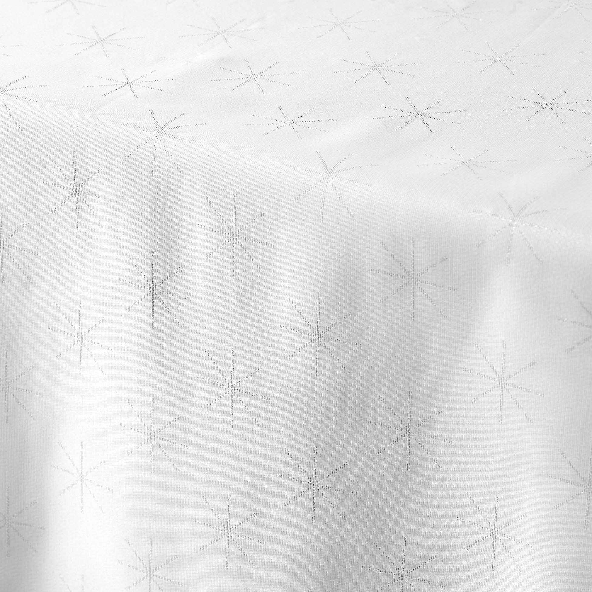 Nappe rectangulaire (L240 cm) Facette Blanc - Décoration de table de fête -  Eminza