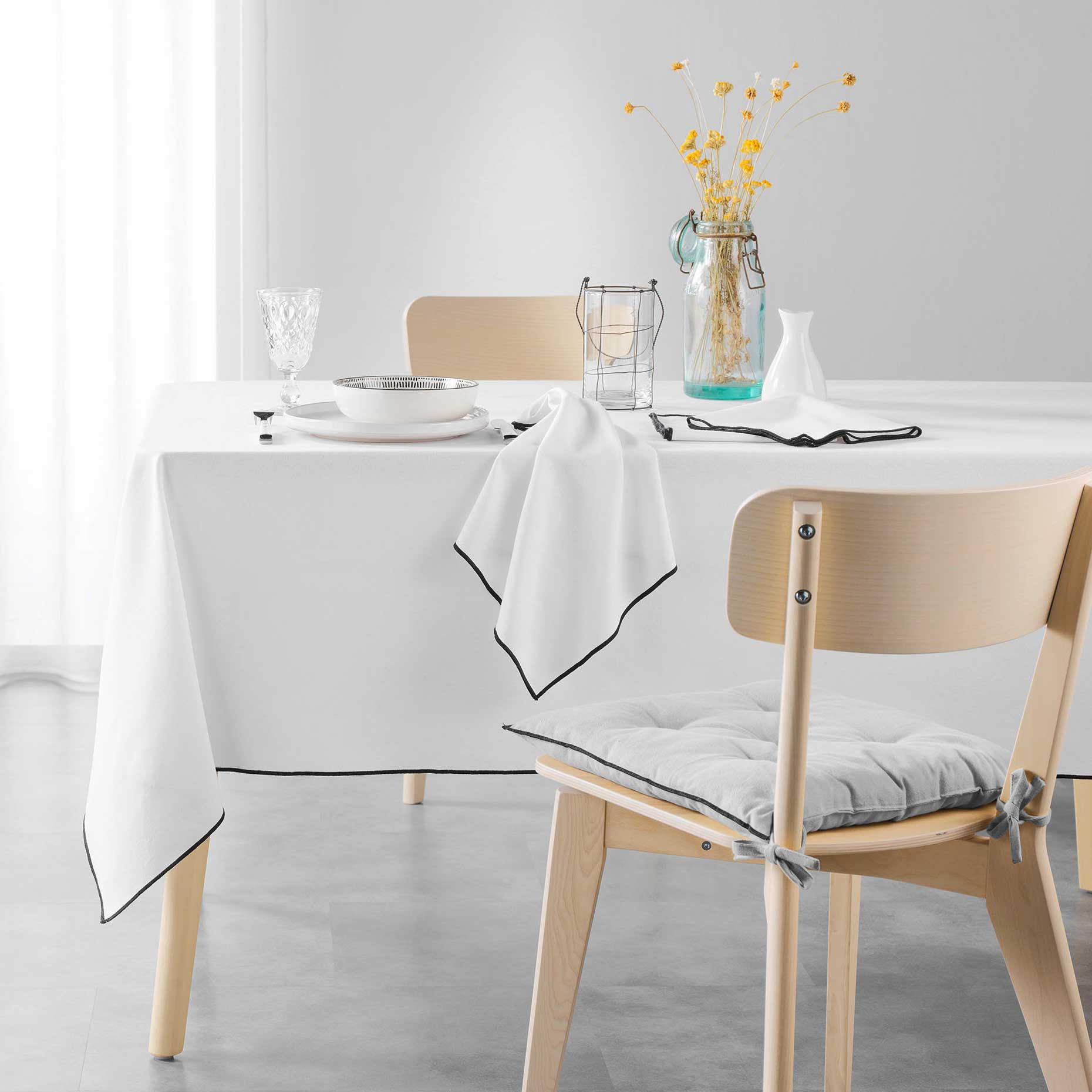 4er Set Tischdeckenklammern Transparent - Tischdecken & Co. - Eminza