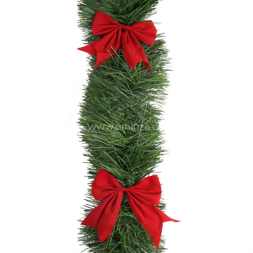 Guirlande de Noël (D20 cm) Alpine XL Rouge - Boule et déco de sapin - Eminza