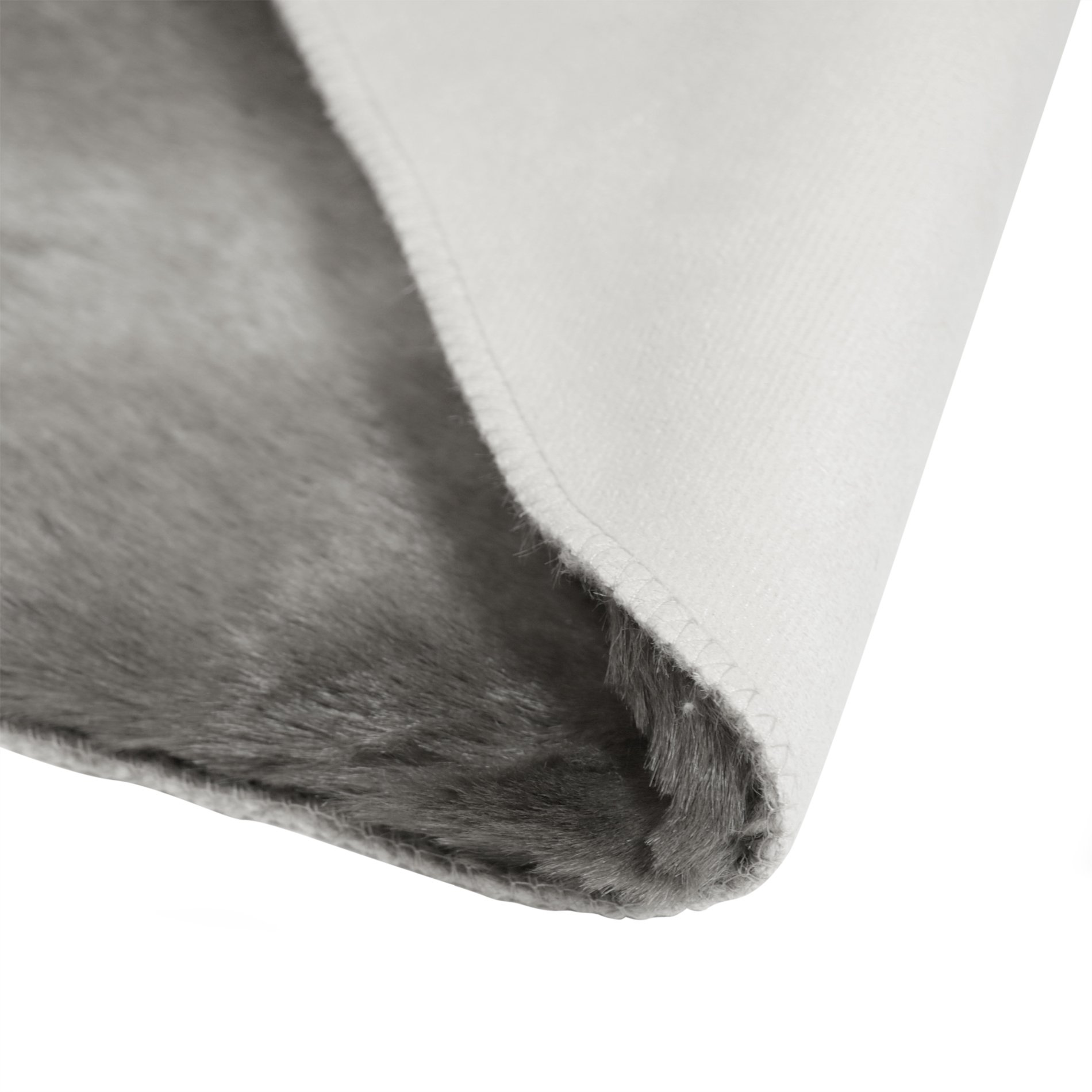 Tapis Grizzli, fausse fourrure, gris, 90x60 cm - Atmosphera
