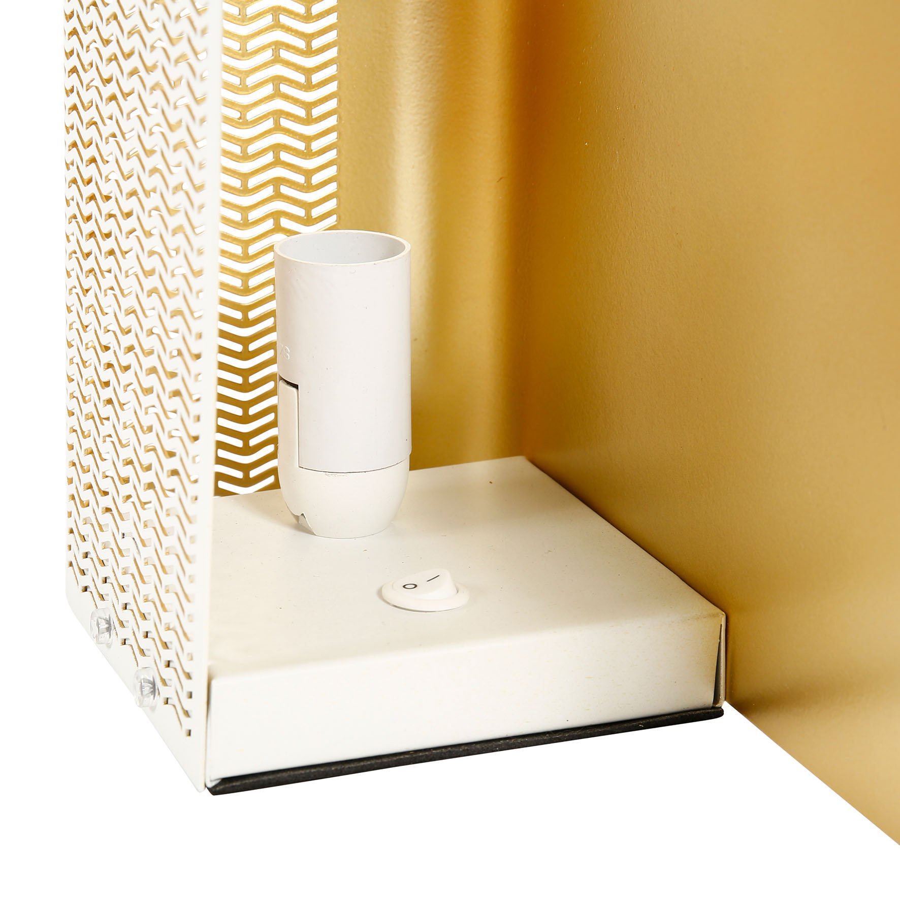 Lampada A Soffitto In Miniatura Per Casa Delle Bambole - Paralume Coolie Dorato - Scala 1:12 - Illuminazione Elettrica 12V - Altezza 30mm