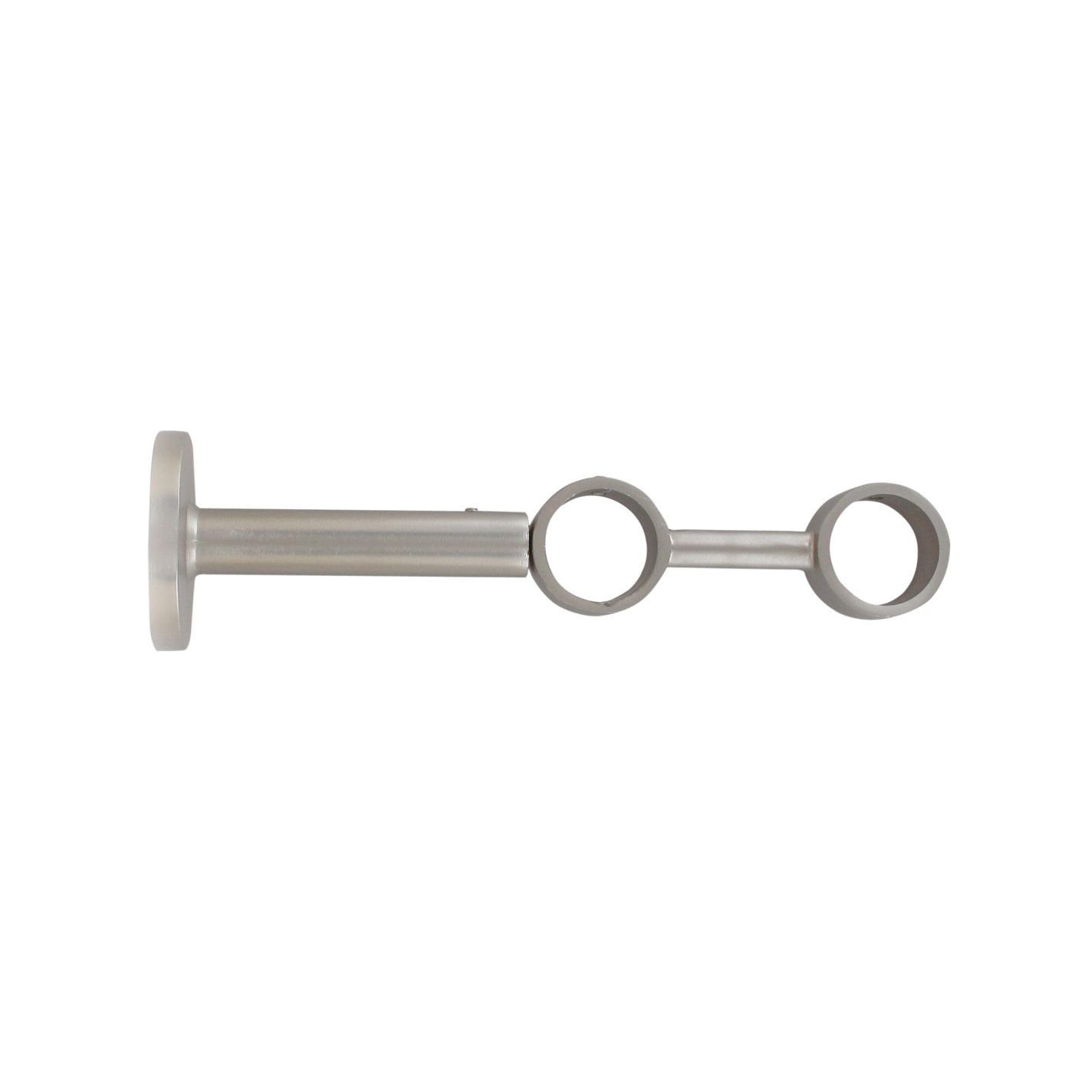Lot De 2 Supports Pour Tringle à Rideau Plafond - Aluminium, Capacité 30kg, Pour Tringles 28mm, Noir
