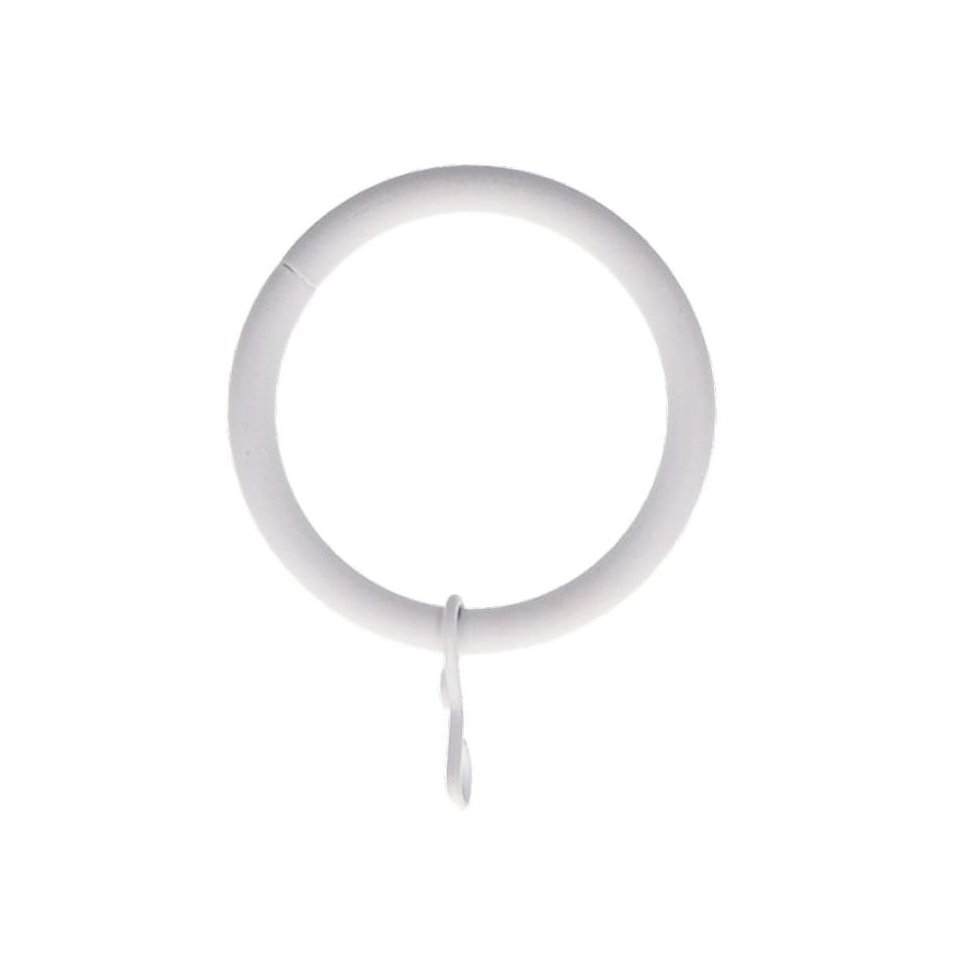 Juego de 8 anillos para barra de cortinas (D28 mm) Lino Blanco mate -  Accesorio y barra para cortina - Eminza