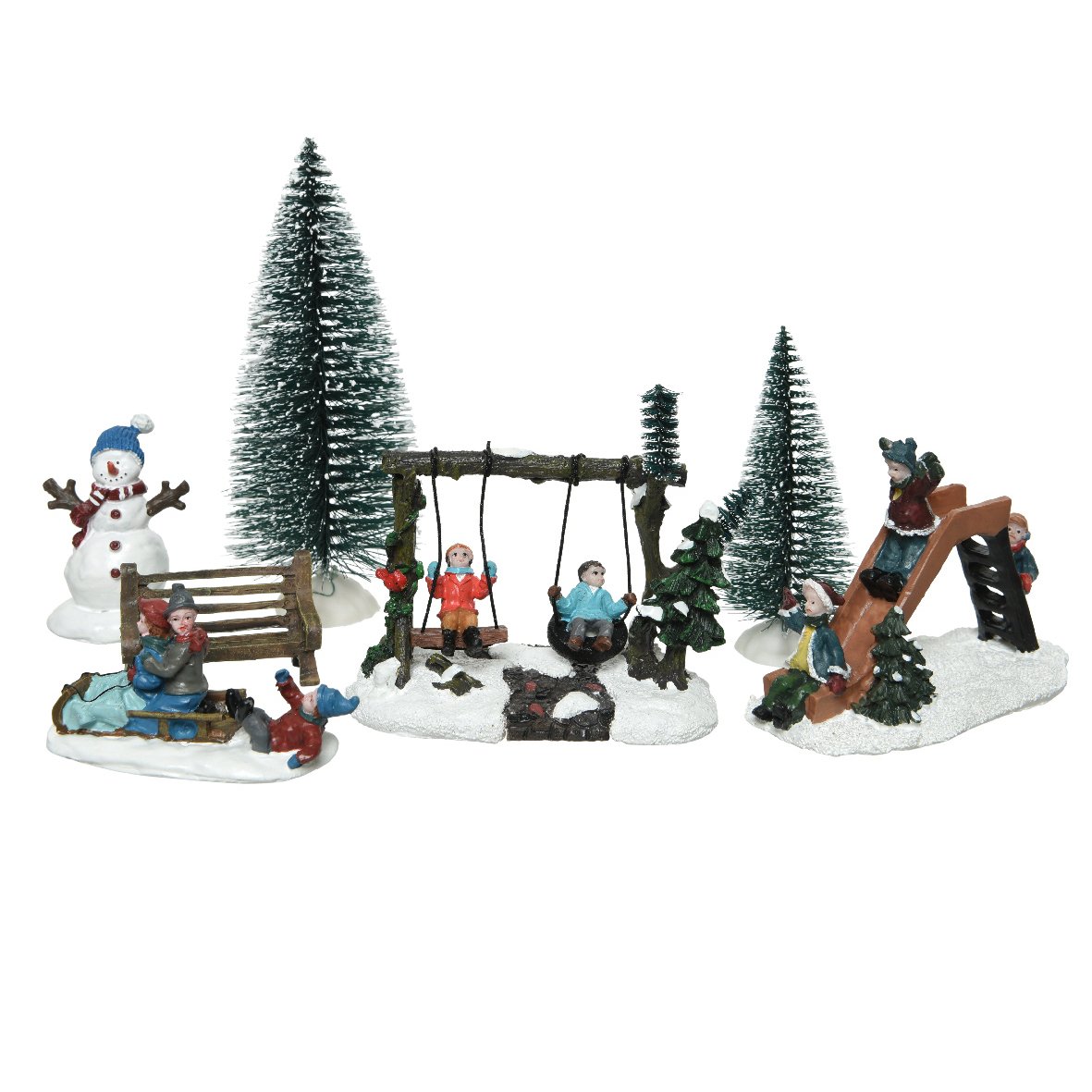 Banc En Pierre Pour Village De Noël - Lot De 2 - Décoration Lemax - Hauteur 3,6 Cm