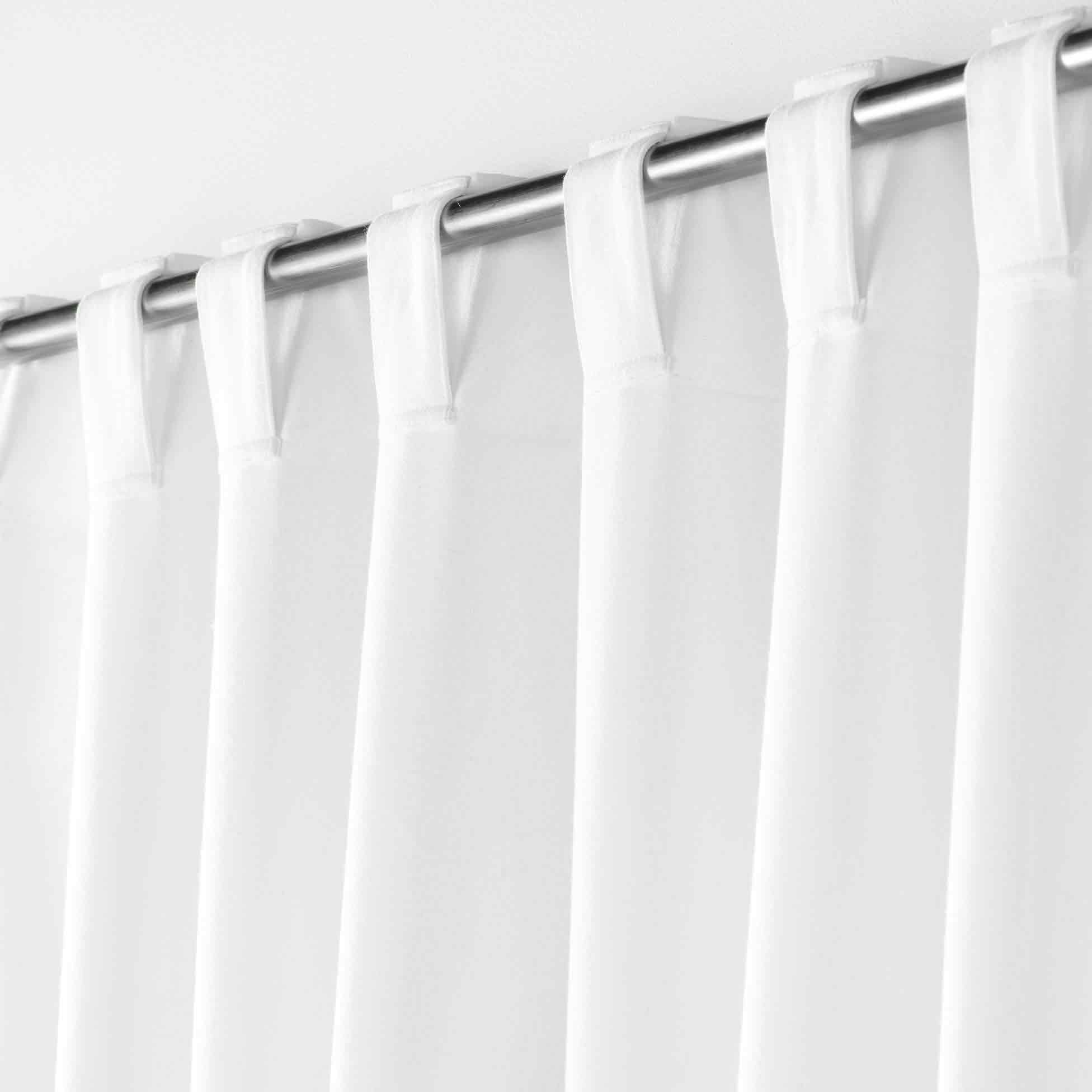 Tenda a fili (90 x H200 cm) Tinta unita Bianco - Tende/Tende trasparenti/  Tende a rullo - Eminza