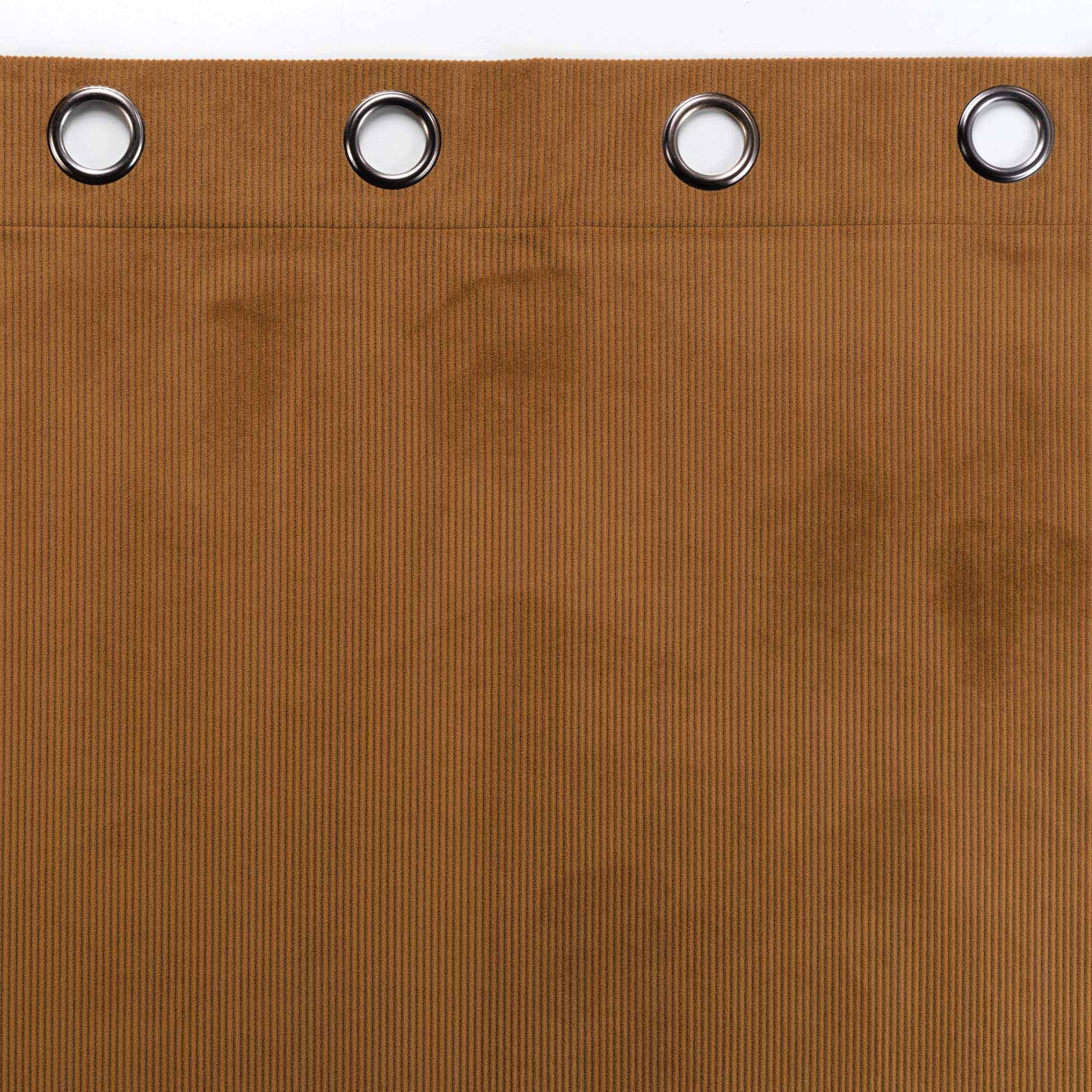 Rideau à Oeillets En Velours Côtelé – 140 X 260 Cm – Casual Naturel – Douceur D’Intérieur