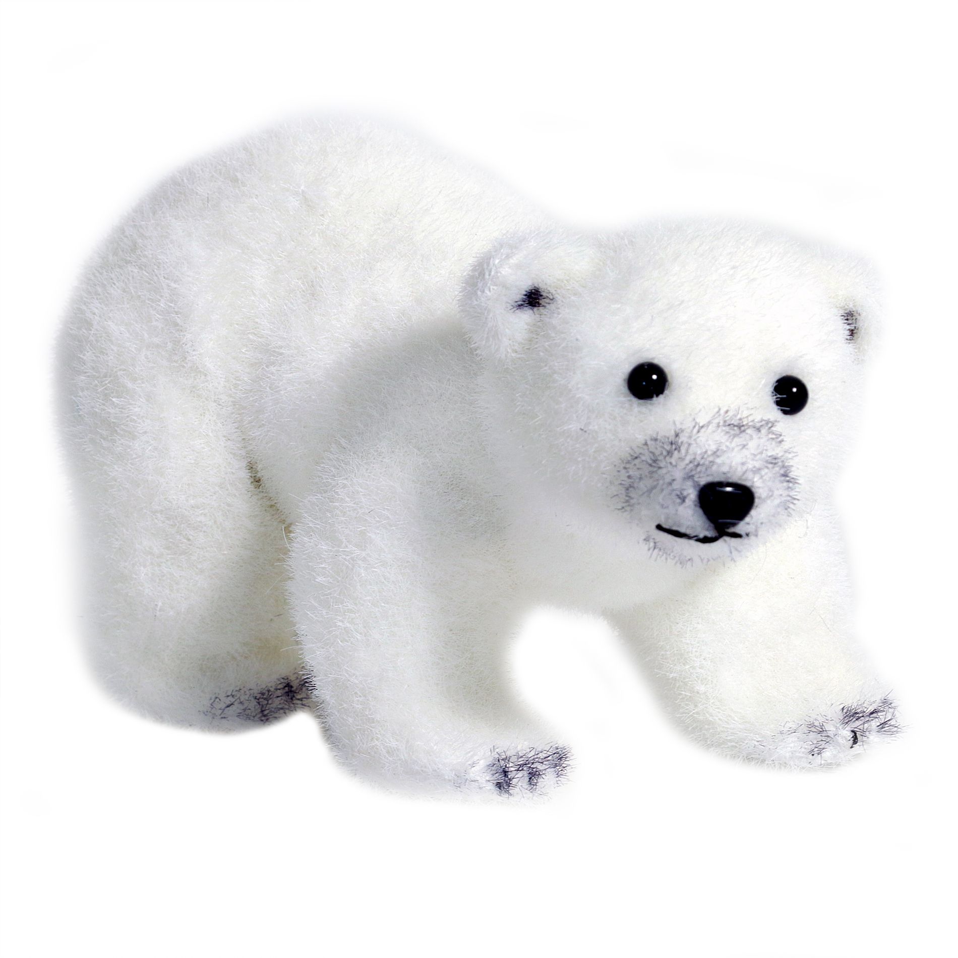 Peluche ours blanc - h. 29