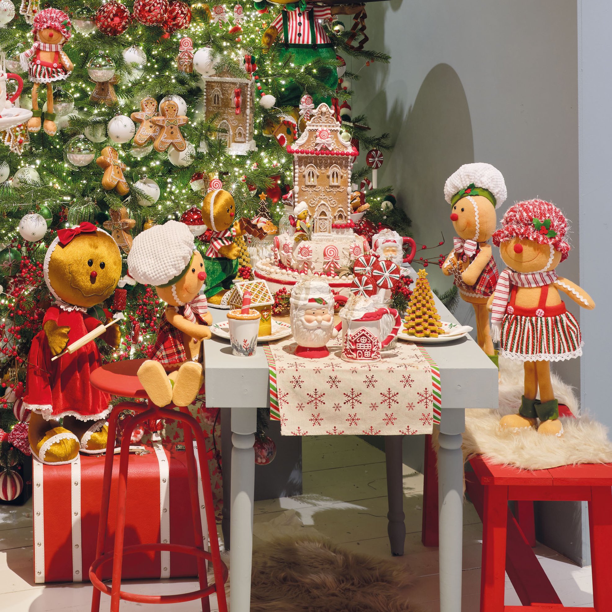 Ornements Sapin Bonhomme Pain D'épice - Lot De 12, PVC Souple, Décoration Noël Réutilisable - Environ 7x5 Cm