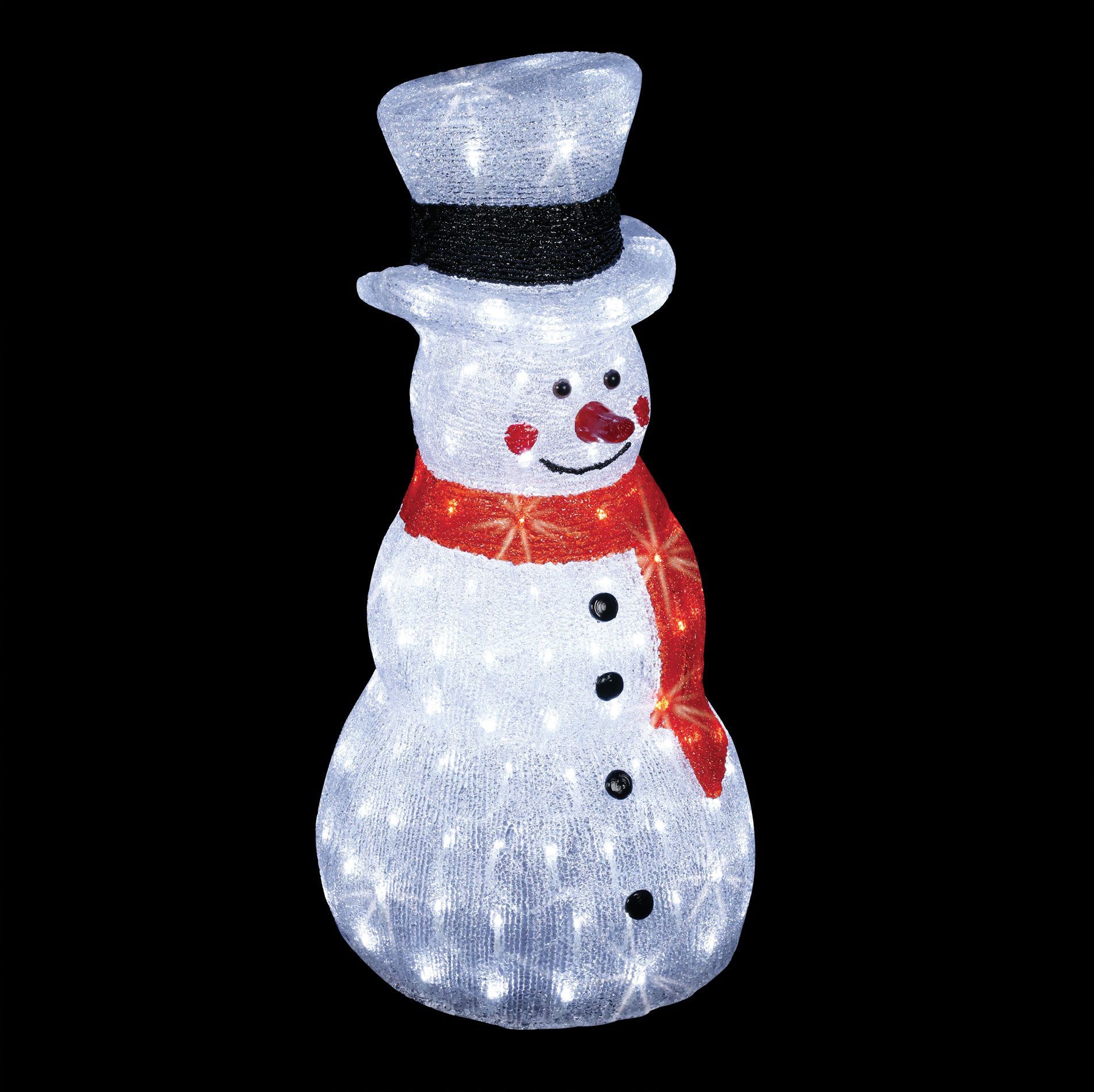 Bonhomme de neige lumineux Igor Blanc froid 160 LED - Décoration