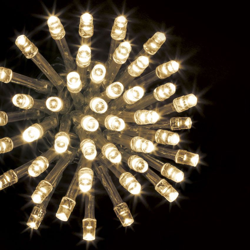Guirlande lumineuse Cluster LED intérieur drop timer blanc  chaud 1.2m-486170-TROPFEN