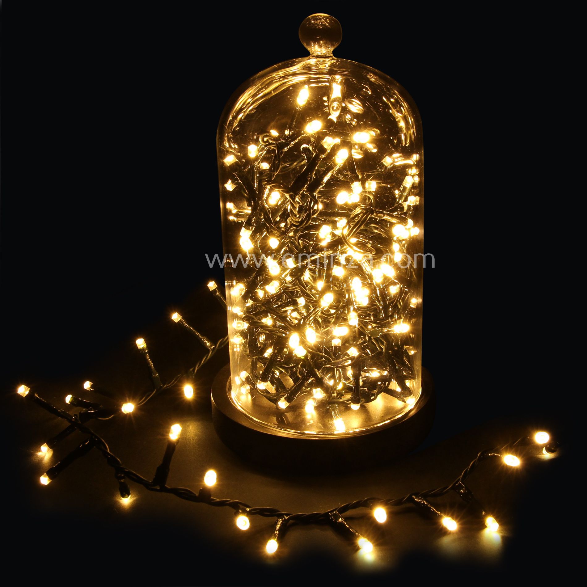 Guirlande lumineuse extérieure de Noël 14m clignotante 180 LED blanc pur :  : Luminaires et Éclairage
