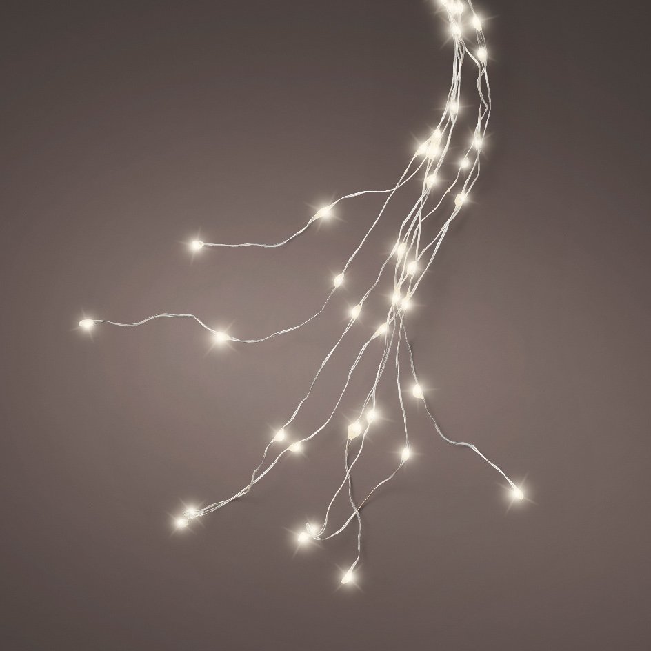 Guirlande Lumineuse LED 40 Mètres - 2000 LED Blanc Chaud - Fils Cuivre, Pour Décoration Intérieure Et Extérieure