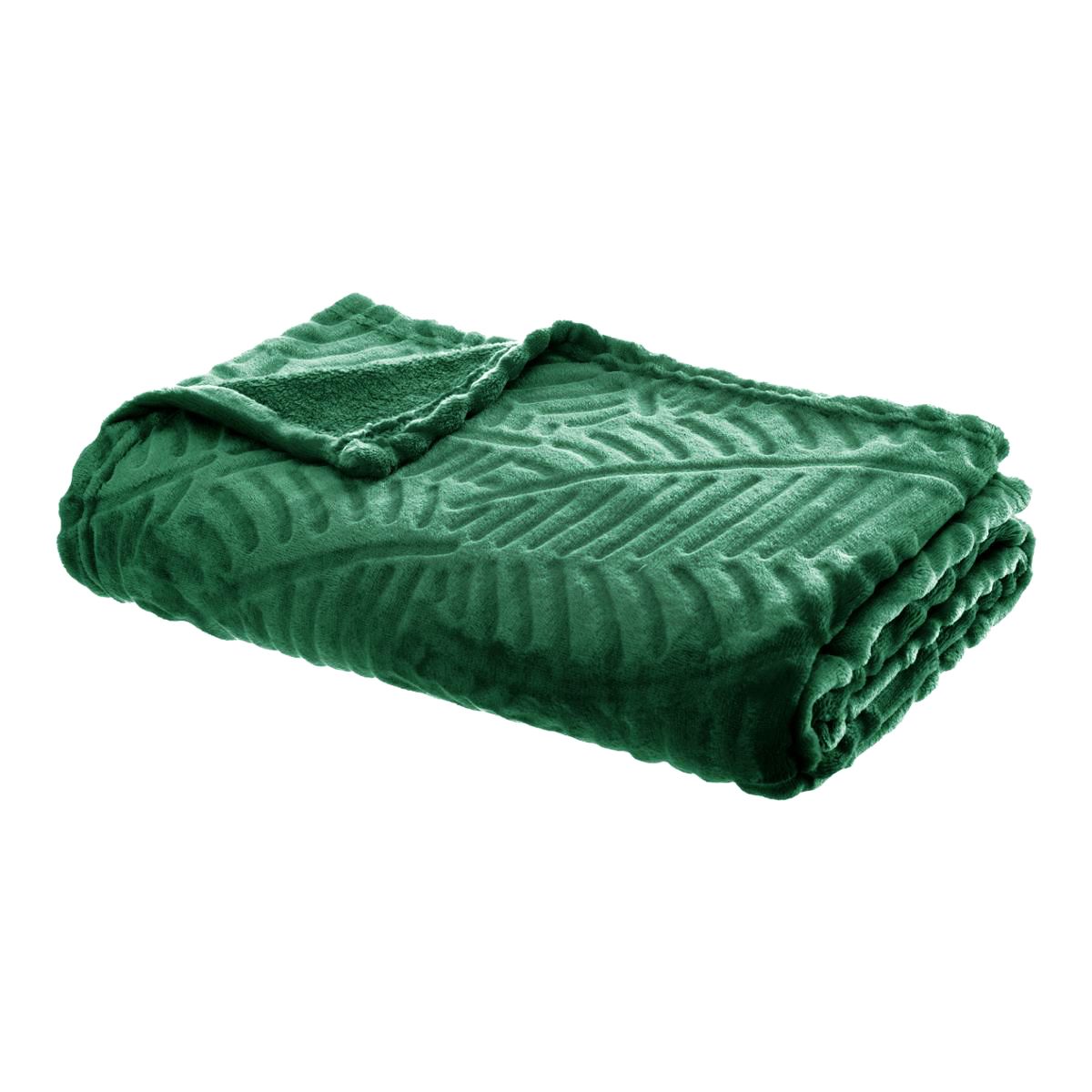 Plaid Dinosaure 100x150cm - Polyester Doux Et Moelleux - Vert - Cadeau Enfant Et Famille