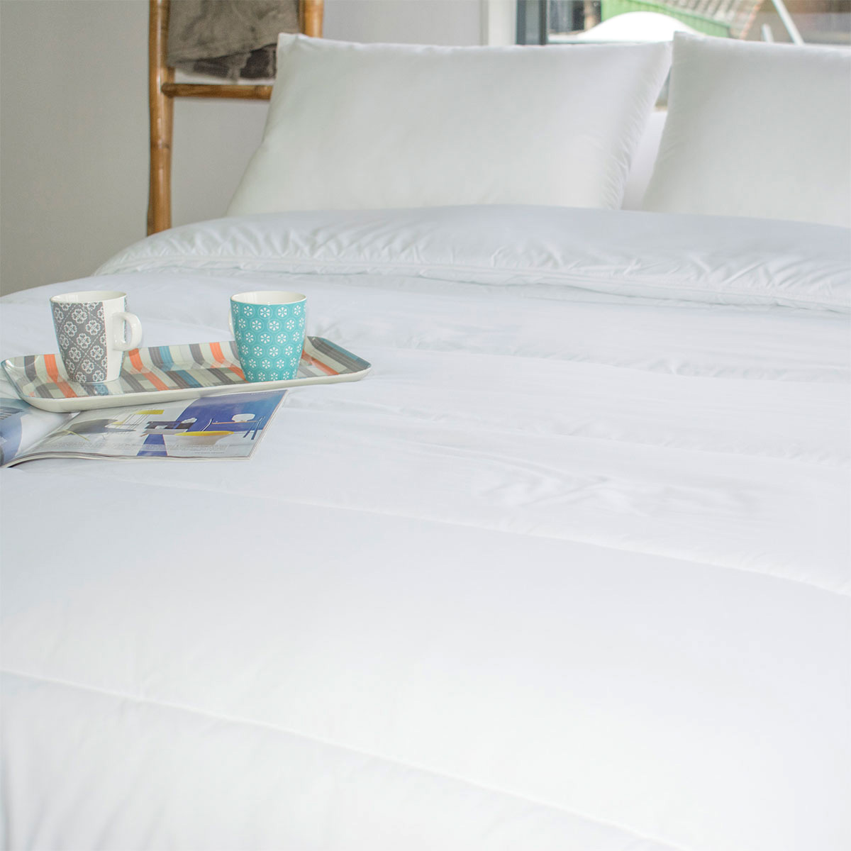 Couette 260 X 240 Cm Respirante Et L g re Blanche Linge De Lit Eminza