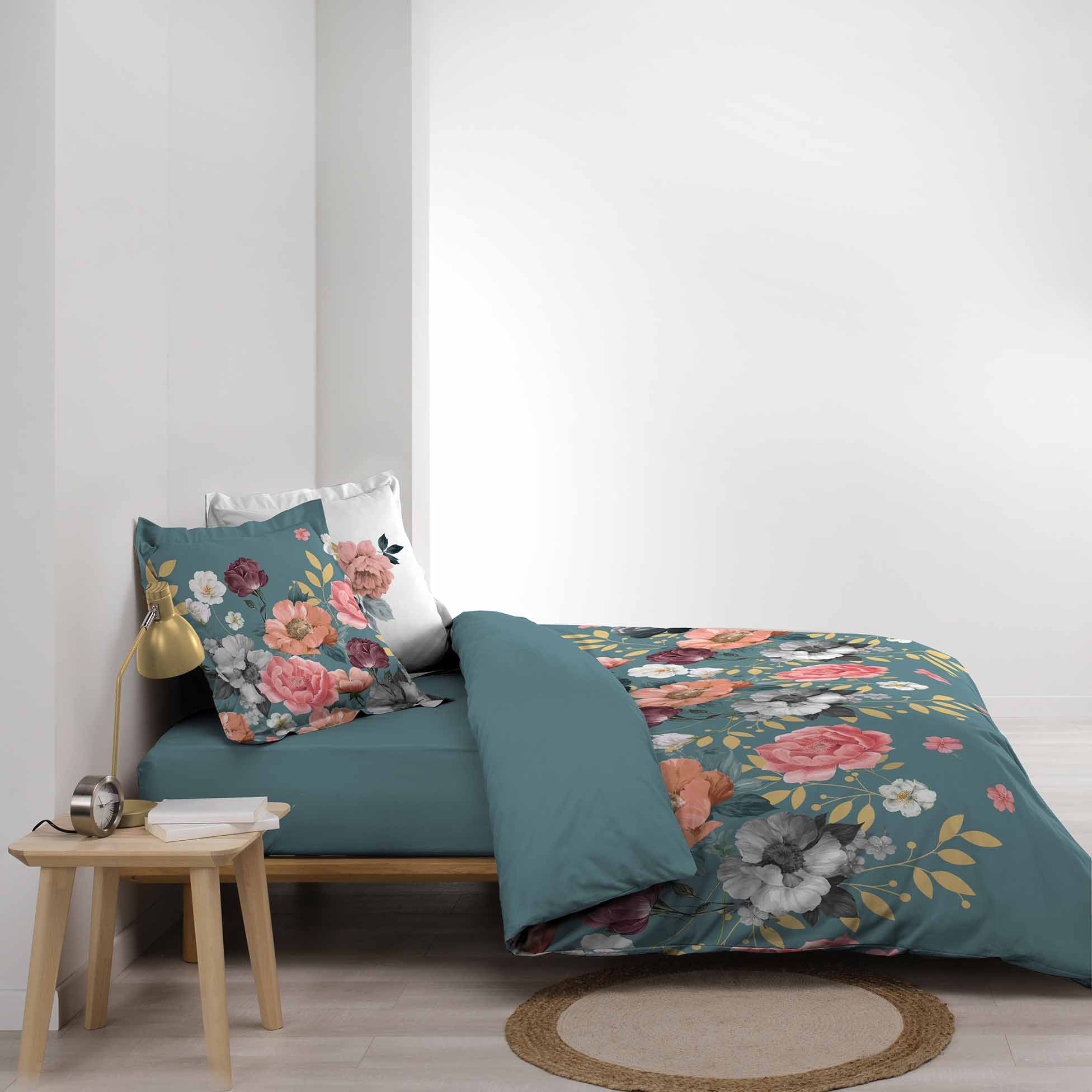 Housse De Couette Noeud Rose - Microfibre Douce, 160x200 Cm + 2 Taies 65x65 Cm - Fermeture éclair Et Attaches