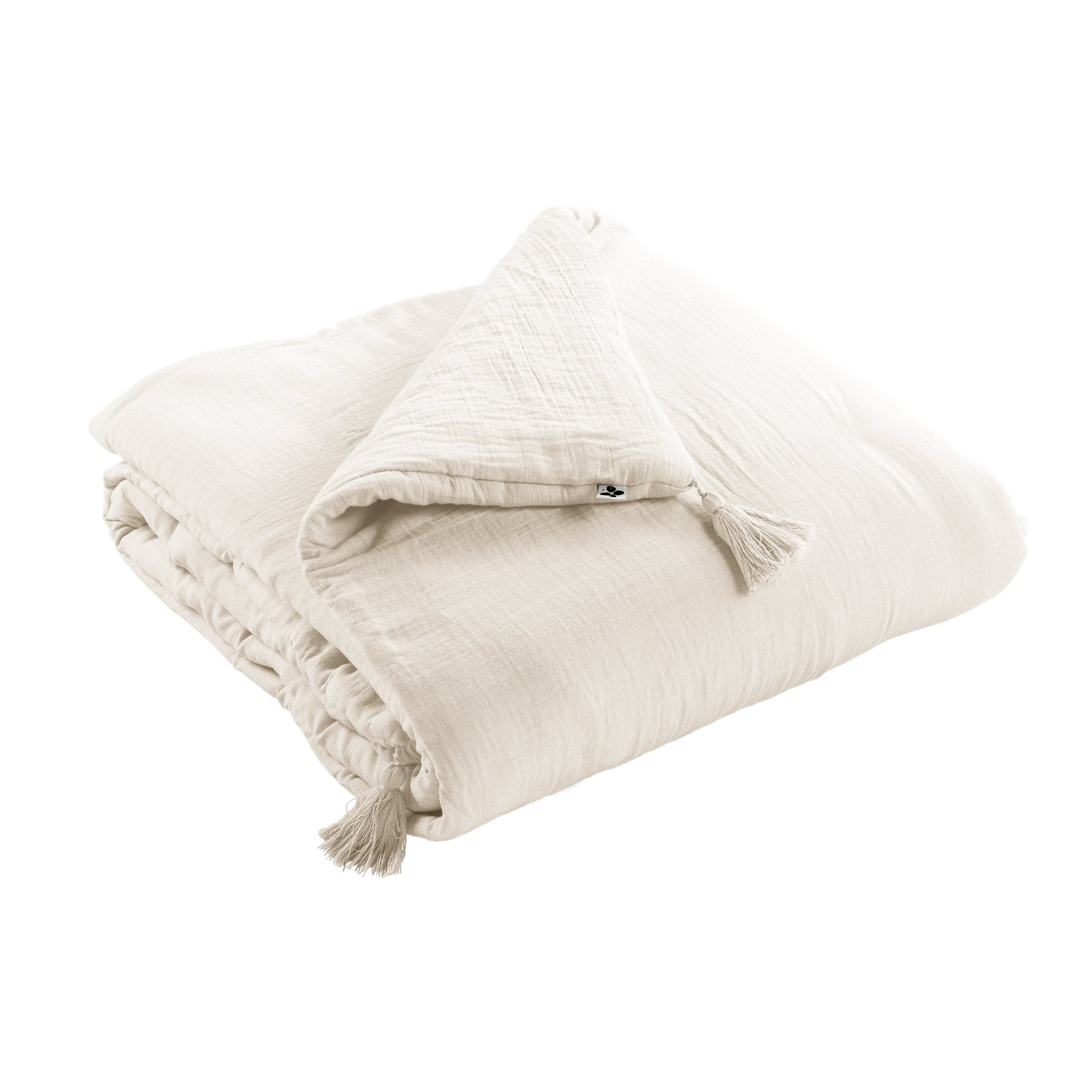 Tête de lit gaze de coton (80 cm) Gaïa Camel - Linge de lit - Eminza