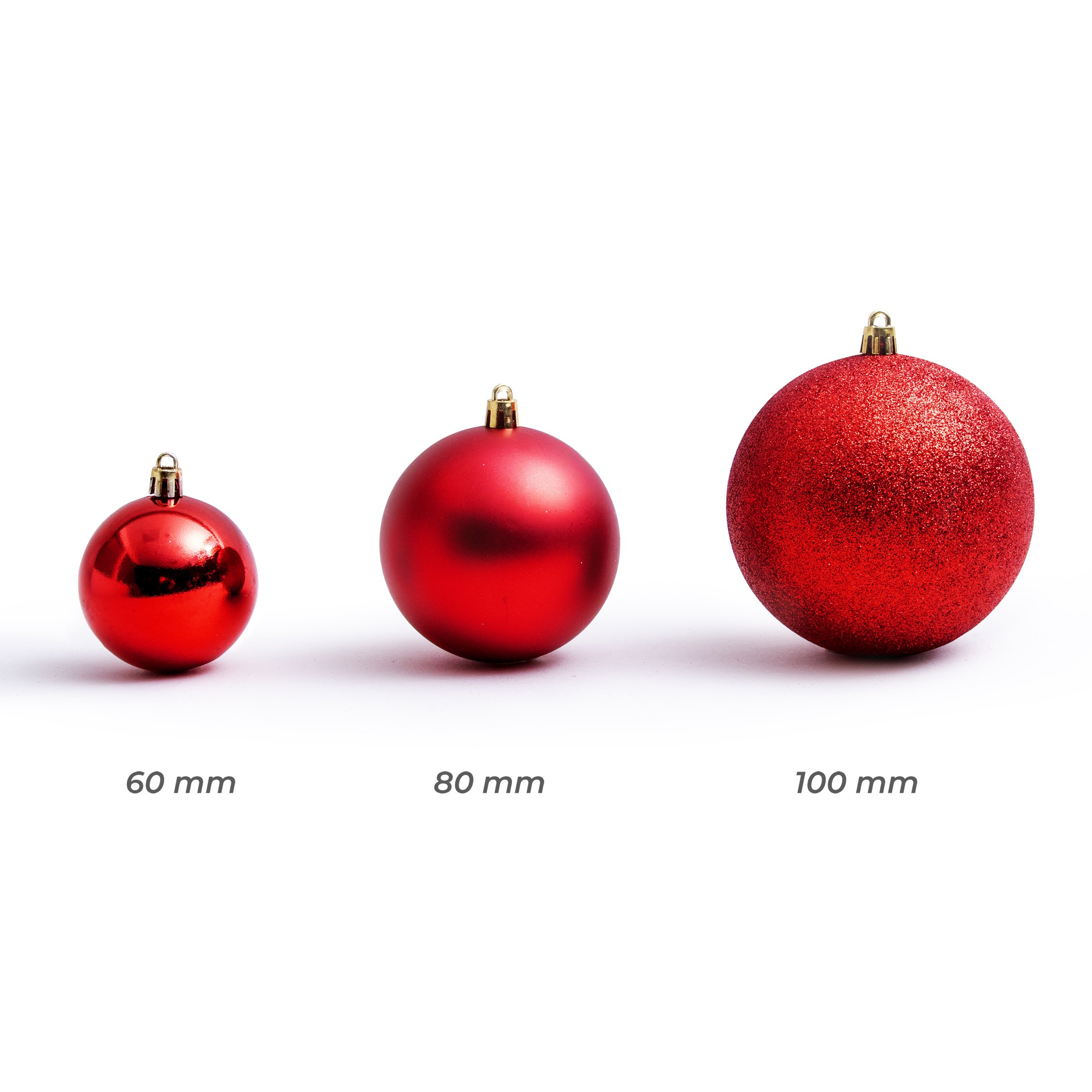 12 Décorations De Noël En Bois Peint à La Main | Ornements Rouges Traditionnels Pour Sapin – Coffret Cadeau