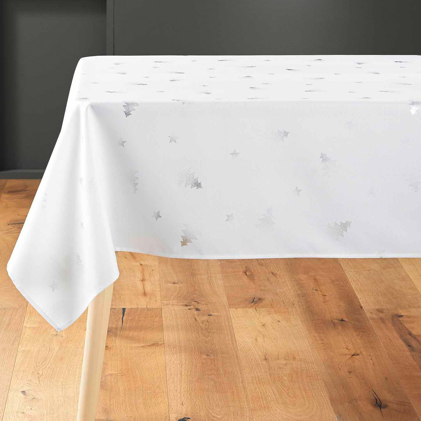 Nappe De Noël Rectangulaire 137x274 Cm - Imperméable, Antitache, Lavable - Motifs Festifs Pour Décoration De Table
