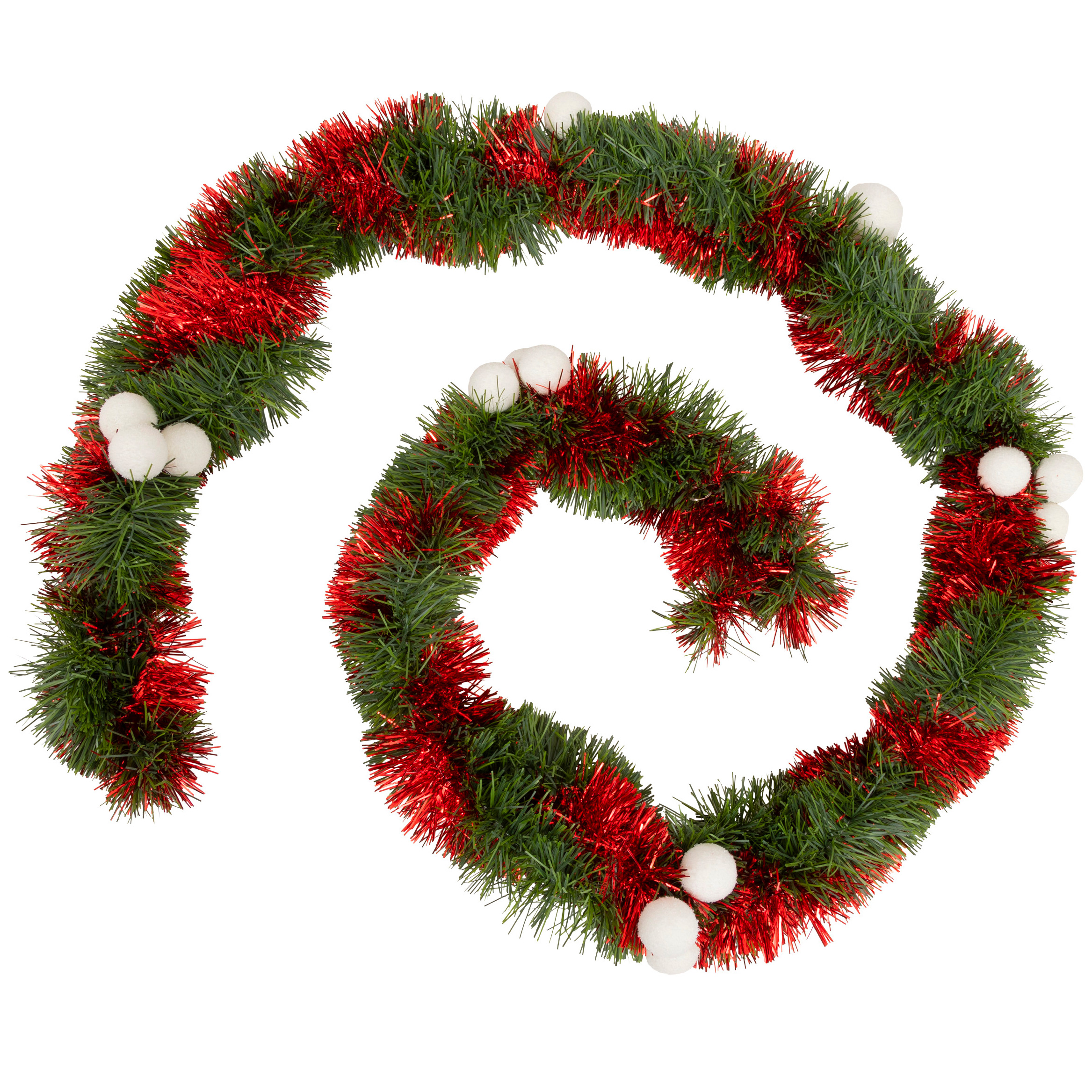 Guirnalda del árbol de Navidad (270 cm) Festividades Rojo y Verde