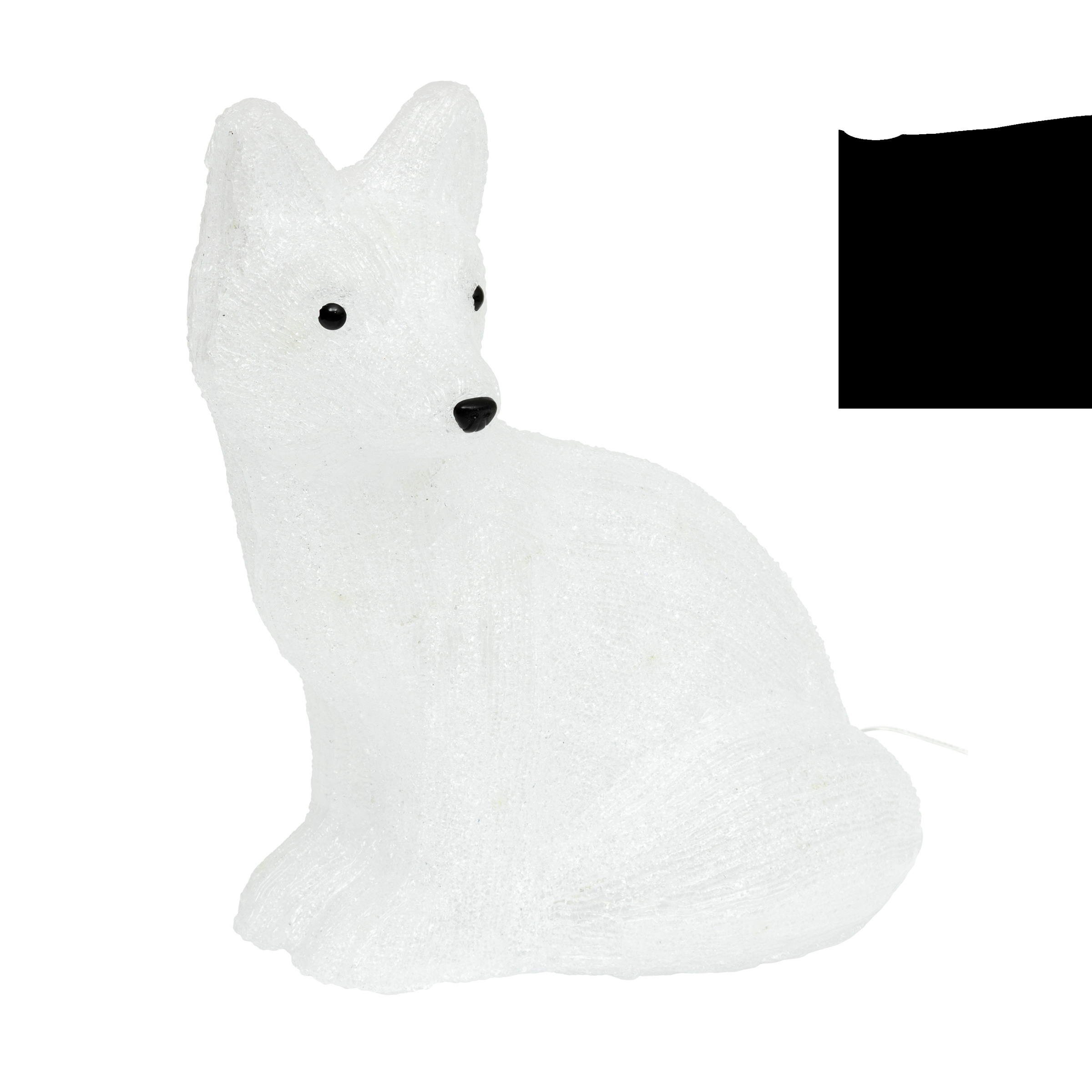 Mini Renard Lumineux En Résine à Neuf Queues, 1 Pièce, Ornement Qui Brille Dans La Nuit, Figurines Miniatures, Micro Paysage, Décor De Maison De Poupée