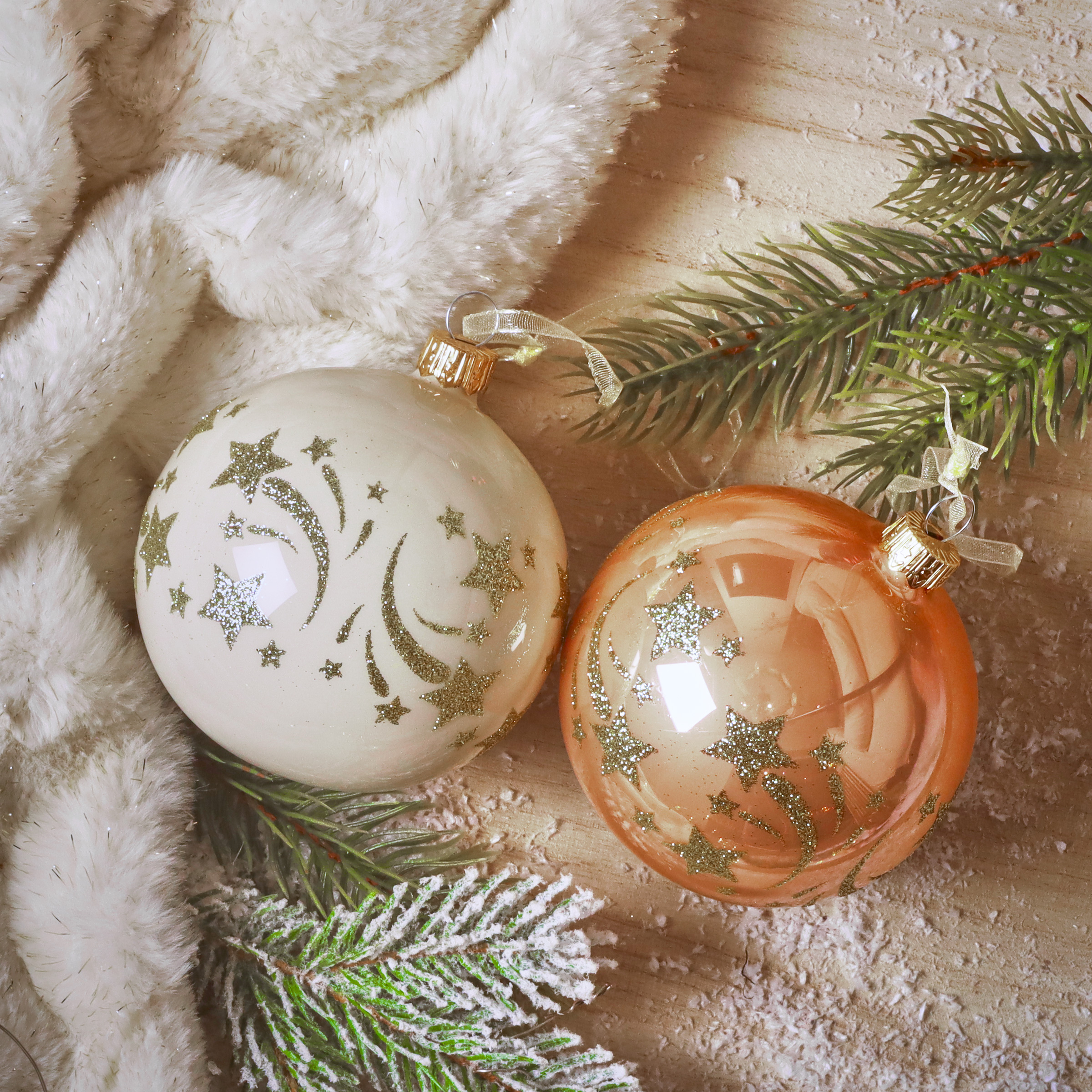 Lot De 12 Boules De Noël Vintage En Verre – Diamètre 5,1 Cm – Pour Sapin, Décoration Fête, Mariage – Multicolore