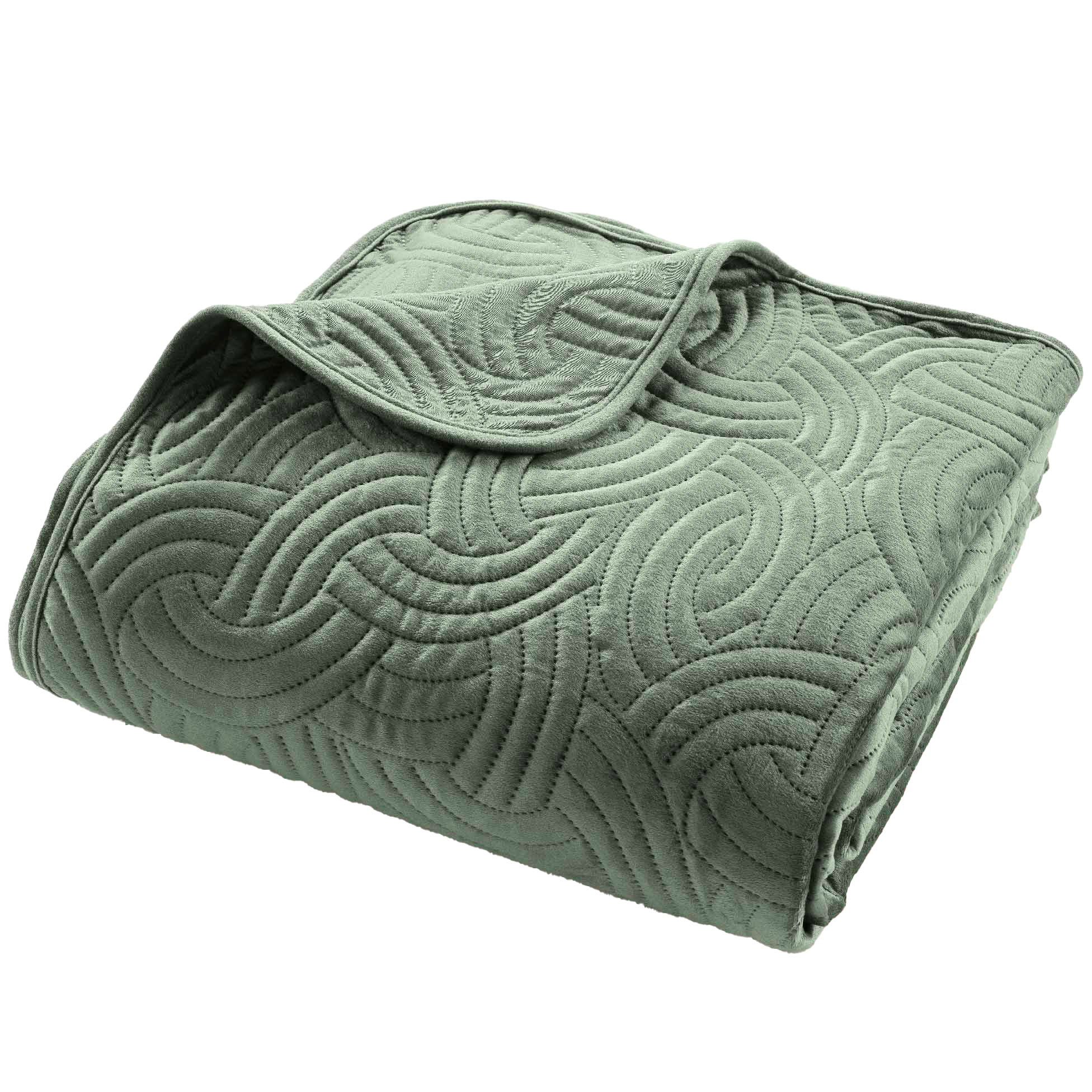 WOLTU 2 X Couvre-Lits matelassé. Couverture rembourré de Lit Flannel