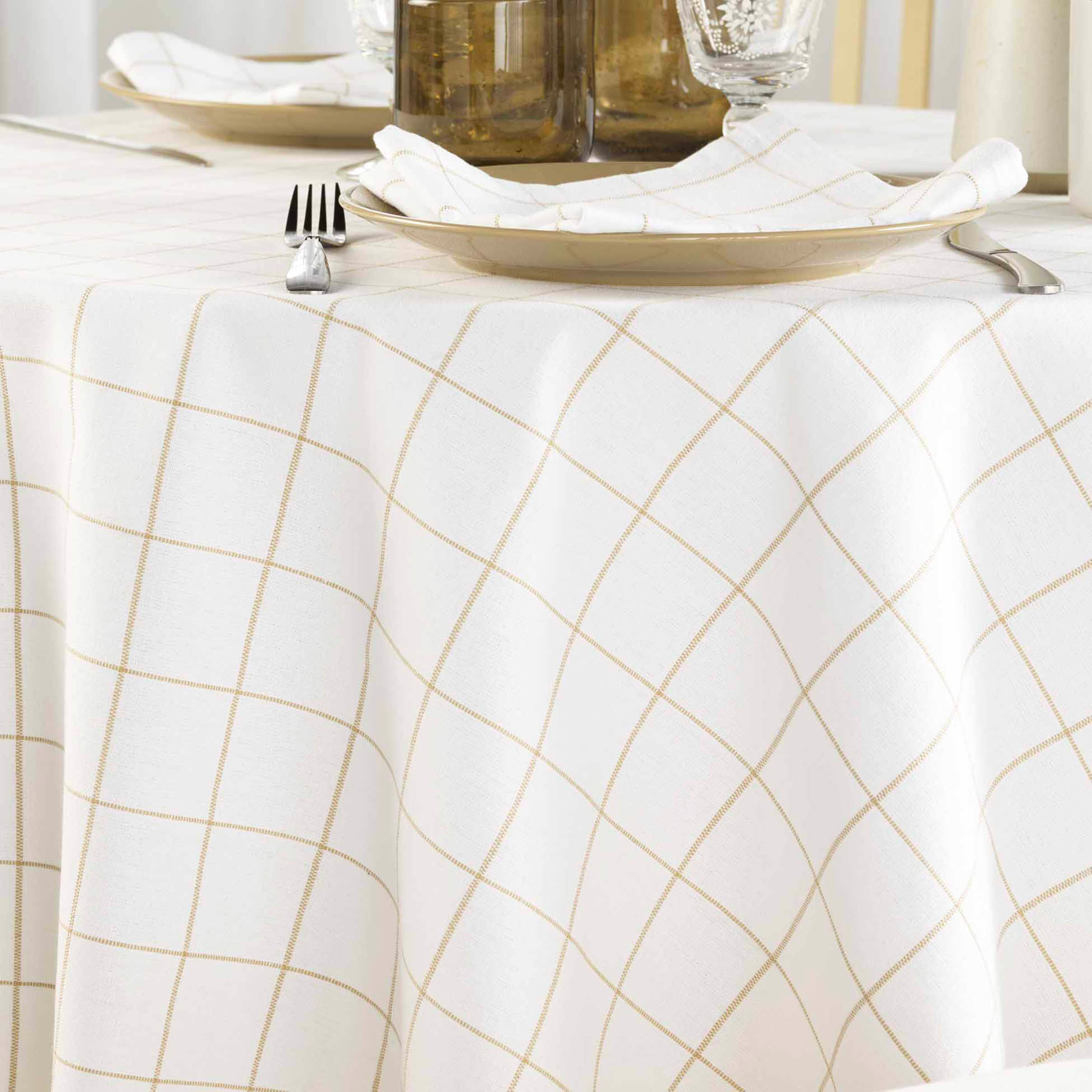 Nappe Ronde Damassée 180 Cm - Polyester Sans Repassage - Couleurs Rose, Baie, Champagne - Neuf Avec étiquettes